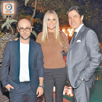 Pablo Coppola（左起）、桂莉芙、Frederic de Narp在晚宴上合照。