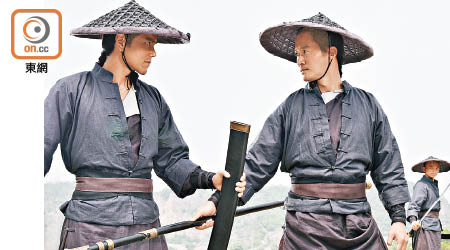 彭于晏（左）與吳京於新片有不少打鬥場面。