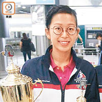 吳安儀年紀輕輕已成為香港首位女子桌球世界冠軍。