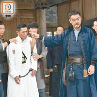 古天樂與劉青雲戲中關係敵對。