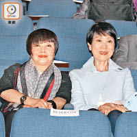 陳寶珠和梅雪詩（左）到場支持。