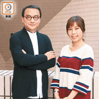 主播Carrie（右）<br>陳子才在節目中分析劉佩玥和楊秀惠的事業運程。