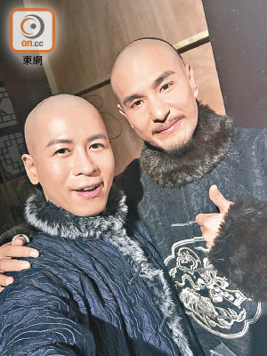亞視年代已相識的蔡國威（左）與陳展鵬，來到無綫才首次合作。