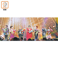 （左起）：蓋鳴暉、薛家燕、李居明、吳非凡、蔣文端、鄧梓峰、江美儀