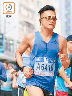 胡諾言今年參與馬拉松賽事成績理想。