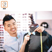 王偉旭毅然放棄建築師工作轉投男士配飾設計，並於上海創立個人品牌。