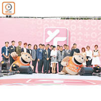 一眾藝人到台灣為「big big channel」宣傳造勢。