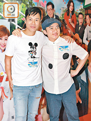 已簽約王祖藍（右）的郭晉安，透露仍然會接拍無綫劇。
