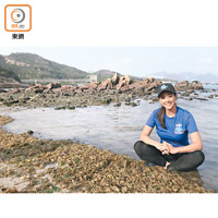 熱愛大自然的郭秀雲，已多次參與清潔沙灘活動。