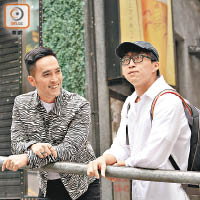 陳國峰與吳業坤同為《超級巨聲2》出身，不時互相鼓勵。