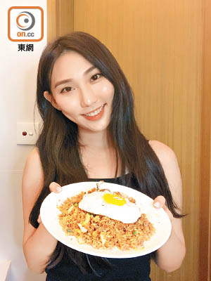 吳紫韻喜歡親自下廚，既好味又健康。