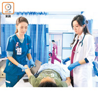 唐詩詠飾演急症室醫生，要應付很多突如其來的大場面。