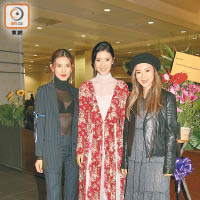 麥芷誼（左起）、余香凝和王敏奕笑言可組女子組合闖樂壇。