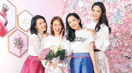 陳倩揚（左起）、梁嘉琪、郭羨妮和顏子菲