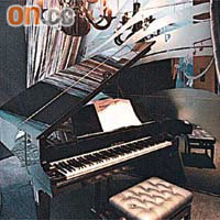 音樂室除有卡拉OK音響設備，另設有鋼琴室，閒時可以租用琴室練習。