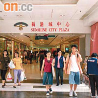 新港城基座的新港城中心是區內最大型購物商場。