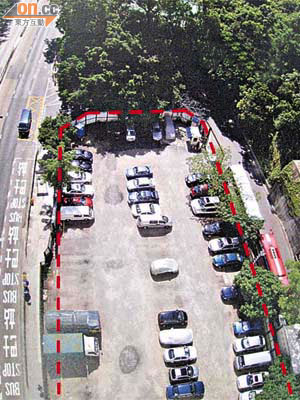 黃竹坑道19及21號項目（紅色虛線內）轉作商廈發展。
