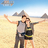 林家亨與太太Maggie在金融海嘯的一年後曾到埃及旅遊。