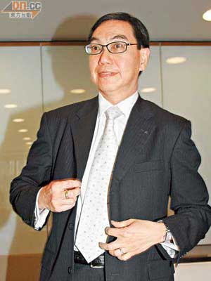 陳凱傑表示，創銀首季的貿易融資業務按年增長逾20%。（黎達豪攝）