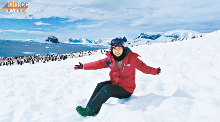 陳婉珊試過喺南極凍到唔知個鼻去咗邊。