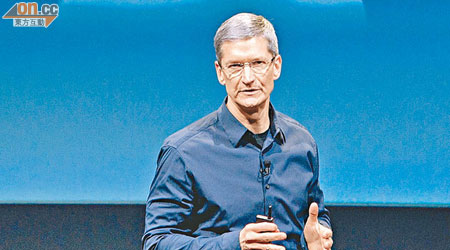 蘋果公司公布喬布斯逝世後首份業績。圖為行政總裁庫克。