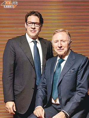 右為主席Laurence Graff，左為董事總經理Francois Graff。