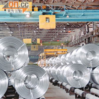 俄鋁輸華產量料增10倍。圖為俄鋁廠房。（資料圖片）