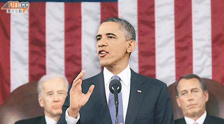 美國削赤玩出火，觸發環球金融市場震盪。圖左起美國副總統拜登、總統奧巴馬及眾議院議長博爾納。
