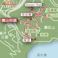 壽山村道位置圖