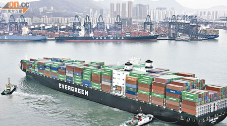 受農曆新年因素影響，本港上月進出口均錄得跌幅。