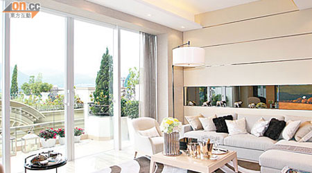 大埔富匯半島有一手洋房近日以呎價約9,000元售出。圖為該盤示範單位。