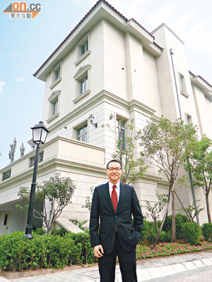 長實郭子威稱，譽皇殿2期提供約254座洋房，首批先推100伙發售。