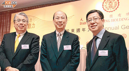 行政總裁葉滿堂（左）預期，中國發展新能源汽車配套需時。（潘思維攝）