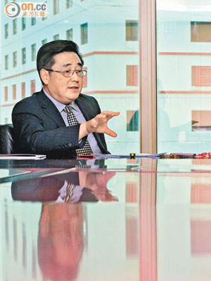 光國陳小平表示，會維持穩健快速的經營目標。（蔡綺琳攝）