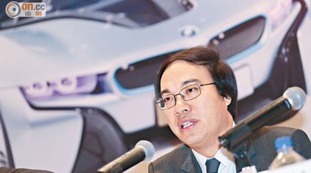 和諧馮長革表示，公司看好下半年豪華車的銷售。（胡家豪攝）