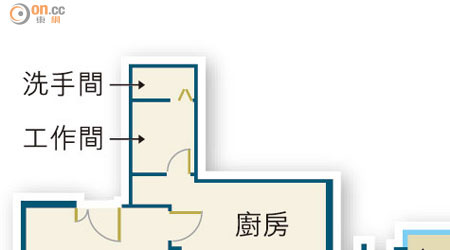 傲名<br>5至12樓及15至17樓B室平面圖實用面積 1,020方呎