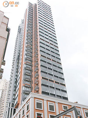 市傳瑆華剛售出的中層一房戶，實用呎價約20,366元。