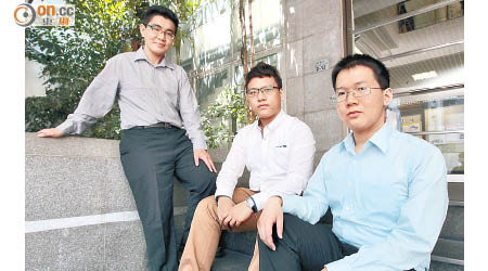 珠海隊（左起）Ryman、Aaron及Kenny首選中國電力。