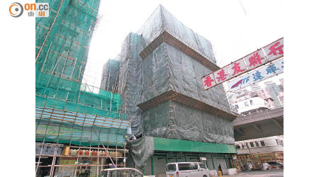 市建局九龍城道/上鄉道重建項目提供約216個單位。（孫冰玉攝）