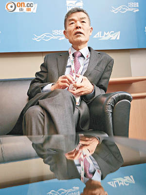 中外運長航董事長趙滬湘表示，重組後上市公司股東架構不會產生重大變化。（胡家豪攝）