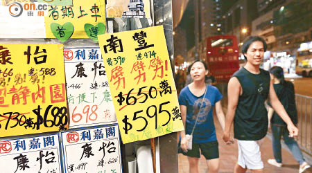 南豐新邨有兩房單位劈價至去年中價位才售出。（資料圖片）
