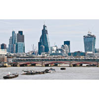 Docklands為倫敦第二大金融中心。
