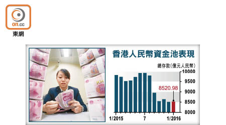 香港人民幣資金池表現