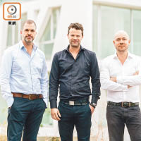 Orange Architects建築事務所三位創辦人。左起為Patrick Meijers、Michiel Hofman及Jeroen Schipper。