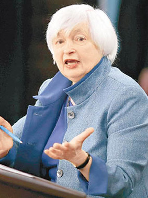聯儲局耶倫昨發表半年貨幣政策報告。