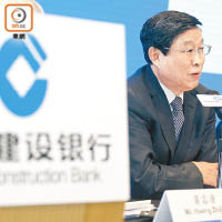 建行董事長王洪章預期今年不良貸款比率可進一步下降。（高嘉業攝）