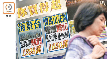 近年香港樓價癲升。（資料圖片）