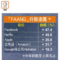 「FAANG」升勢凌厲 