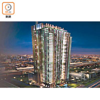 霍基信現時居於曼谷東部挽叻縣一個520方呎的公寓。圖為該屋苑外貌。