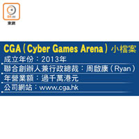 CGA（Cyber Games Arena）小檔案